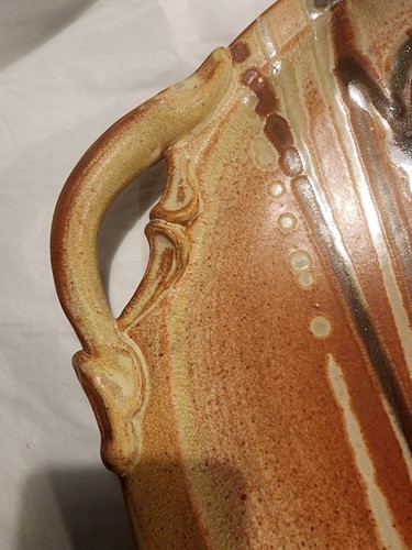 Handthrown Platter Contemporary Signed Miller Large 19" From Cambria, CA - Picture 3 of 5