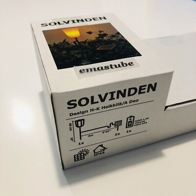 IKEA Solvinden Solar Erdspieß Blume Rosa Solarbetrieben 804.517.48 NEU OVP