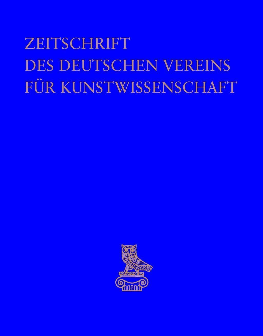 Thumbnail - Zeitschrift Des Deutschen Vereins Für Kunstwissenschaft |