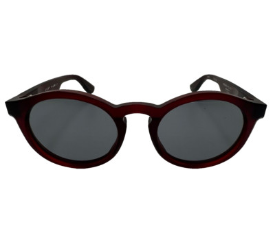 Just Human Modern Round 01 JHMRRD Crimson Red Sunglasses