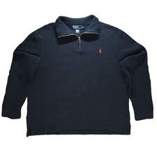 Polo Ralph Lauren Sweater Men's Xlarge 1/4 Zip Pullover Sweatshirt Vintage 90's