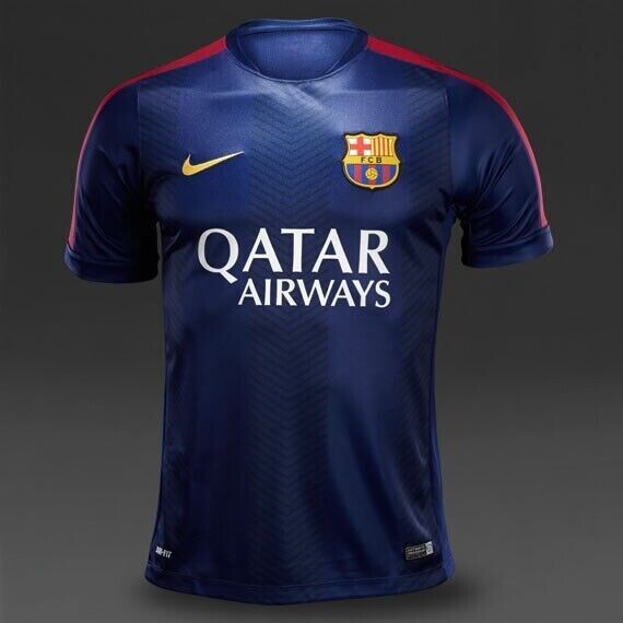 MEN'S NIKE FC BARCELONA 2014/2015 TRAINING FOOTBALL SOCCER SHIRT