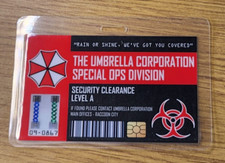 Resident Evil ID Badge-Umbrella Corporation Special Ops Division costume cosplay