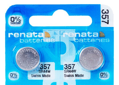 2 x RENATA Batterie 357 Knopfzelle SR44 V357