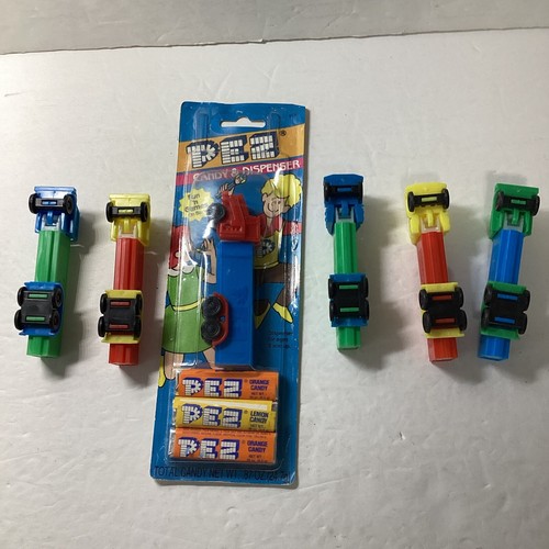 6- PEZ Candy Dispensers, Trucks, No Feet, - Picture 6 of 6