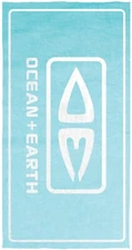 Ocean and Earth Priority Beach Towel Pale Aqua