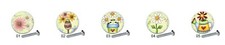 Garden Song Country BC Images 1.5" DECORATIVE Cabinet PULLS Dresser Drawer KNOBS