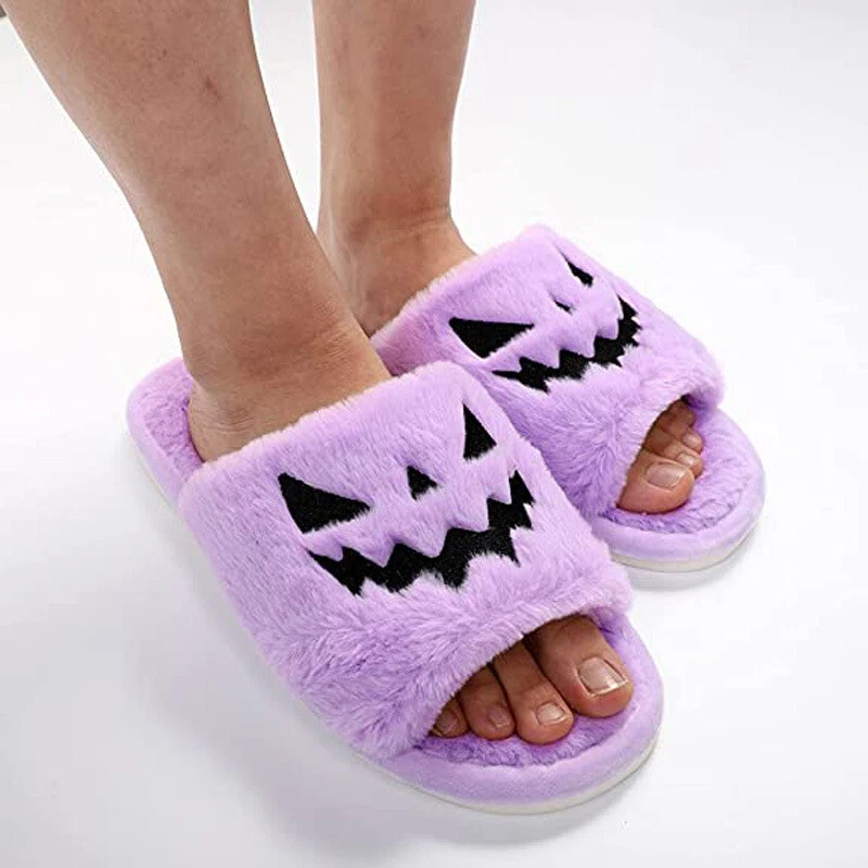 Elegantes zapatillas cómodas para el hogar de Halloween unisex Foto 2 de 4