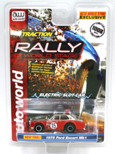 AW Exclusive Auto World 1975 FORD ESCORT Mk1 Rally 15 Xtraction Slot Car NOC