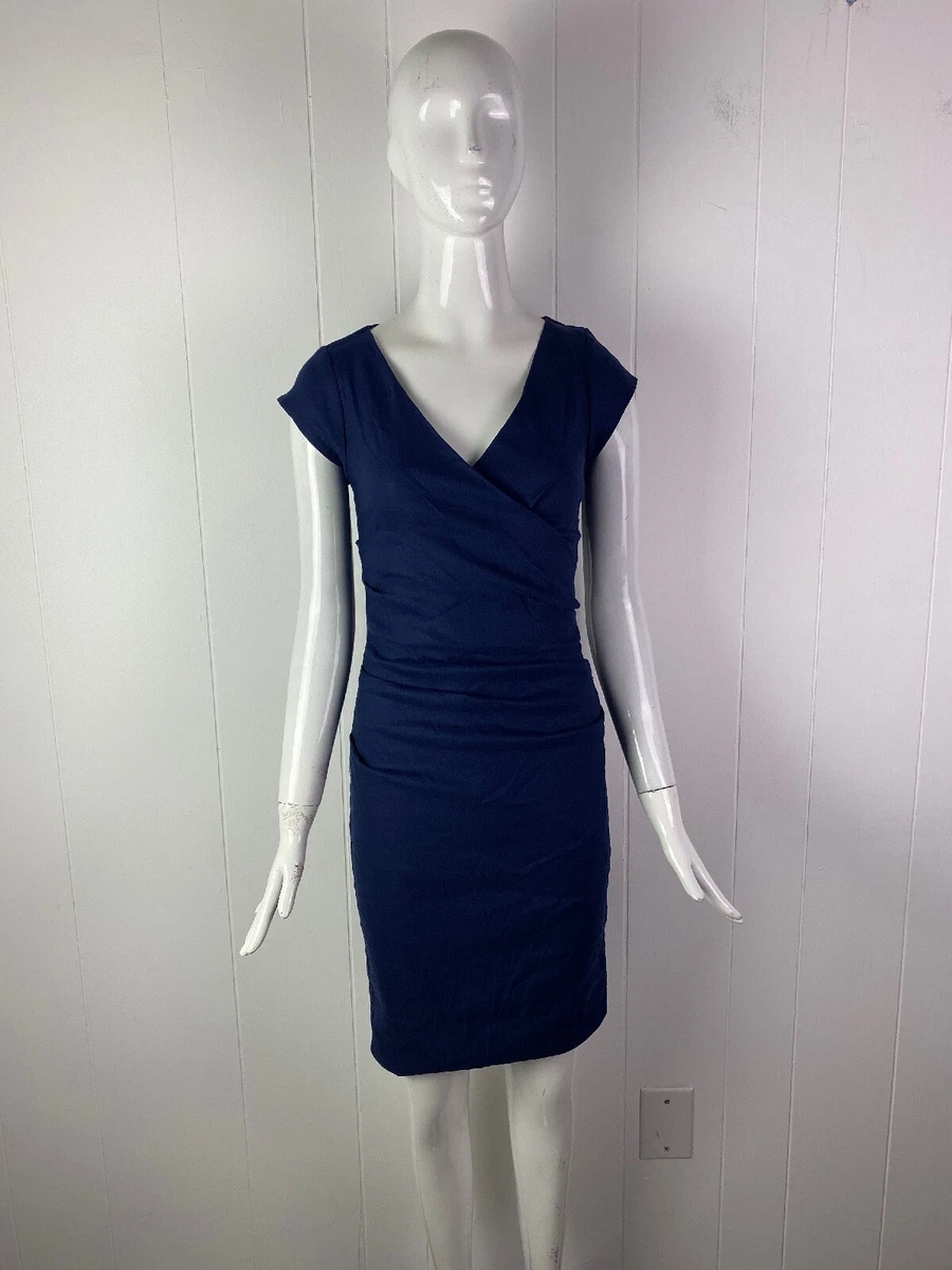 Nicole miller deals stretch linen dress