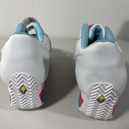 Scarpe sneakers plateau vintage VOLATILE KICKS MESH PELLE bianche cinturino donna 7,5 - Foto 5 di 13