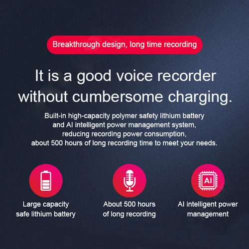 Grabadora digital espía activada por voz mini dispositivo de grabación de audio oculto 32 GB - Imagen 17 de 17