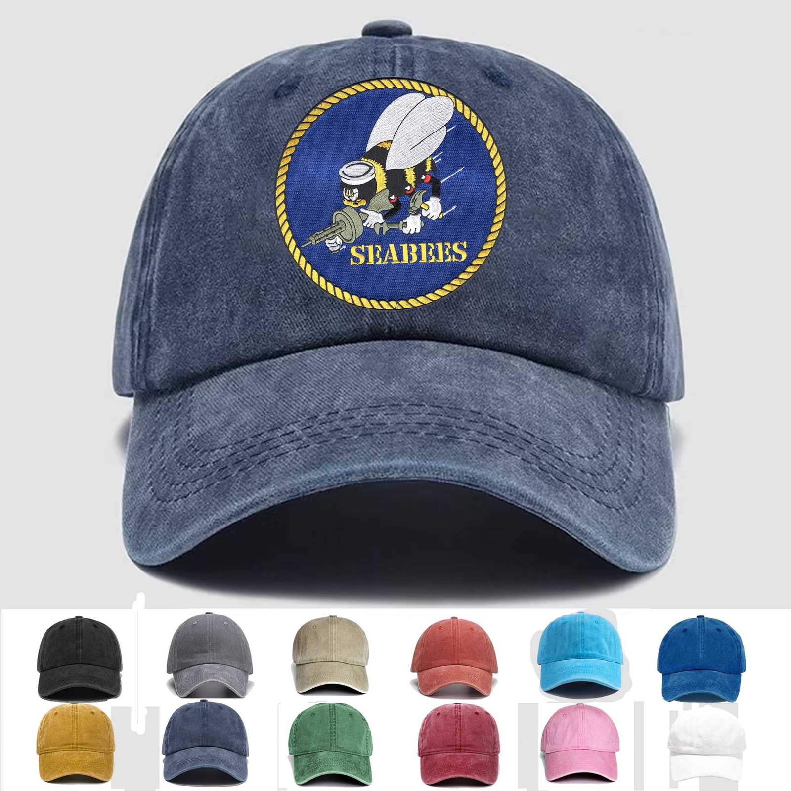 Custom Embroidered Hat NMCB-1 Vietnam OD, Veteran Cap, Trucker Hat, Gift Idea