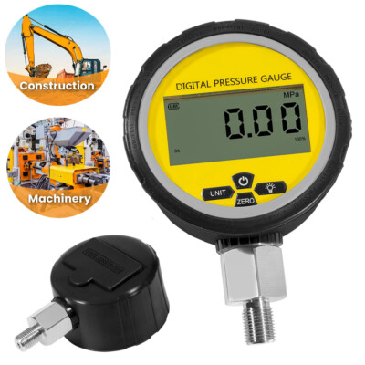 10000PSI Digital Hydraulic Pressure Gauge Manometer Tool 1/4'' NPT 700BAR/70Mpa