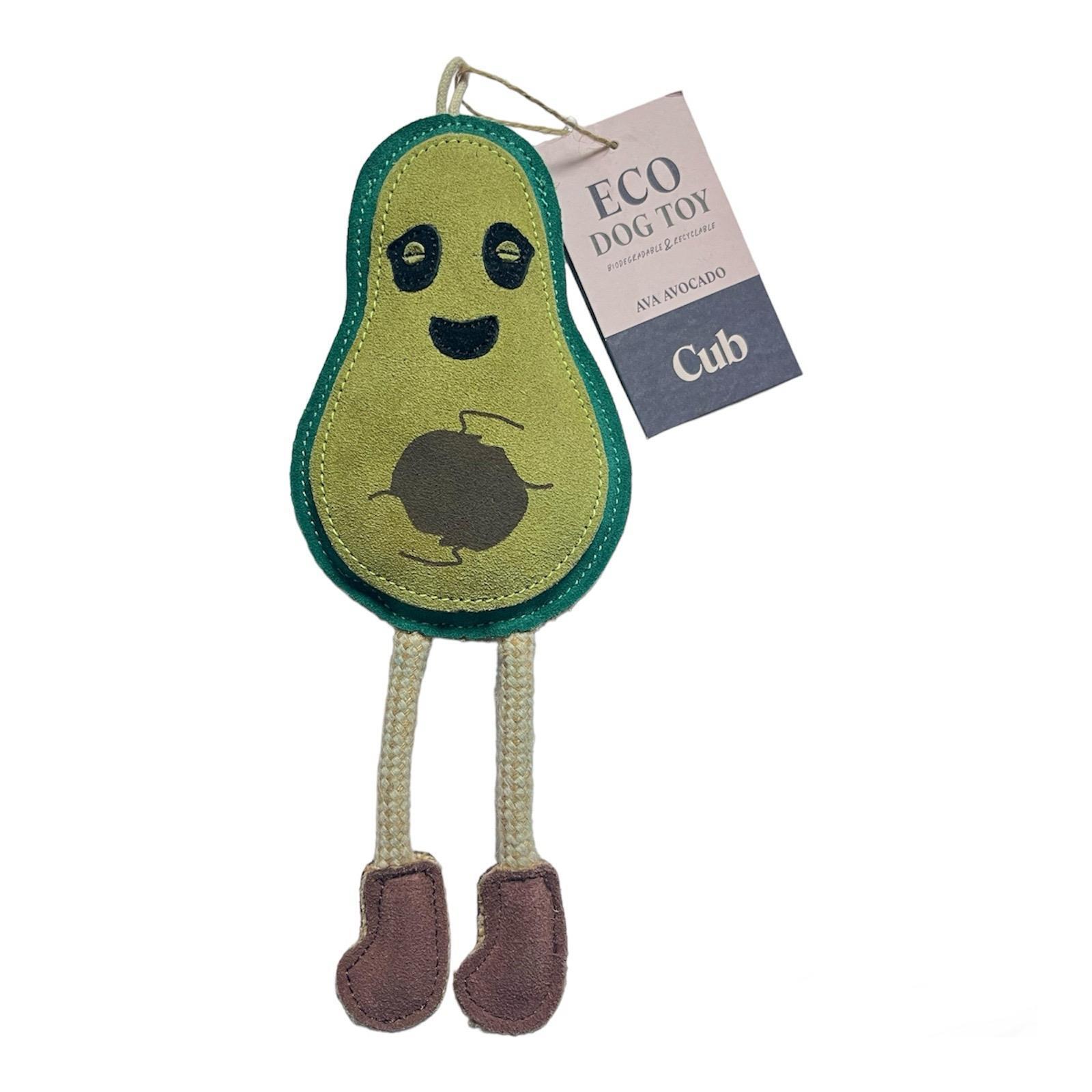 Cub Eco-Friendly 'Ava' Avocado Dog Toy - Biodegradable & Recyclable Pet Toys