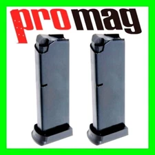 2 - Ruger P Series  .45 ACP 8 Round Magazine 8rd Black Oxide Mag by ProMag RUG03