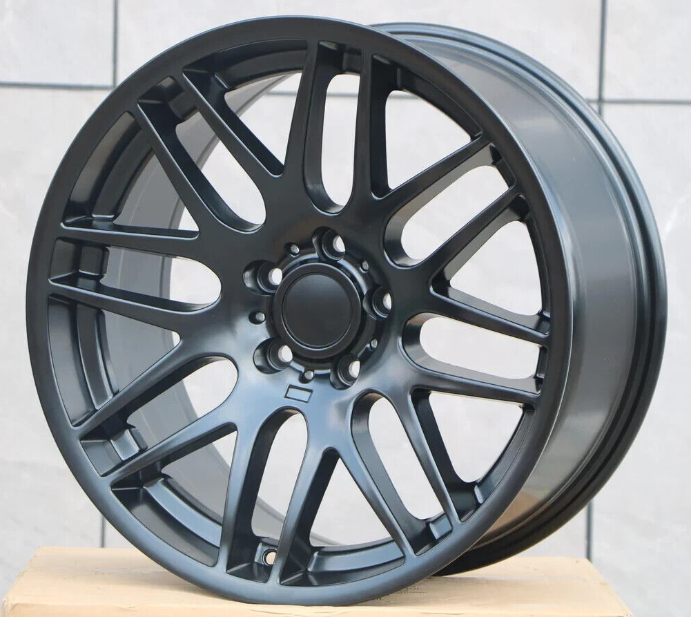 Set of Four 18x9.0 Satin Black 5x120 ET35 Wheels For BMW Rims eBay