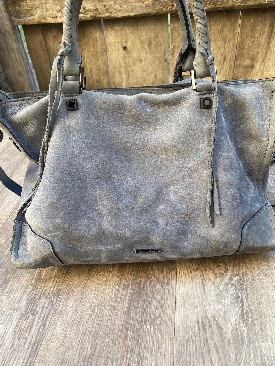 Rebecca Minkoff Regan Nubuck 💙Satchel Crossbody Bag retail
