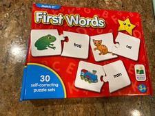 Match It First Words Puzzles The Learning Journey 30 Pieces Reading Kids
