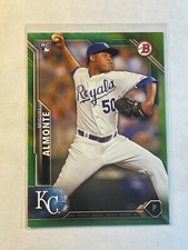 Miguel Almonte 2016 Bowman Green Parallel SP #ed /99 Rookie Card RC #136 Royals