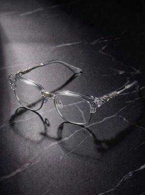 Luxury Gothic Eyeglass Frames Retro Clear Half Rim Cross Men Women Eyewear Glass