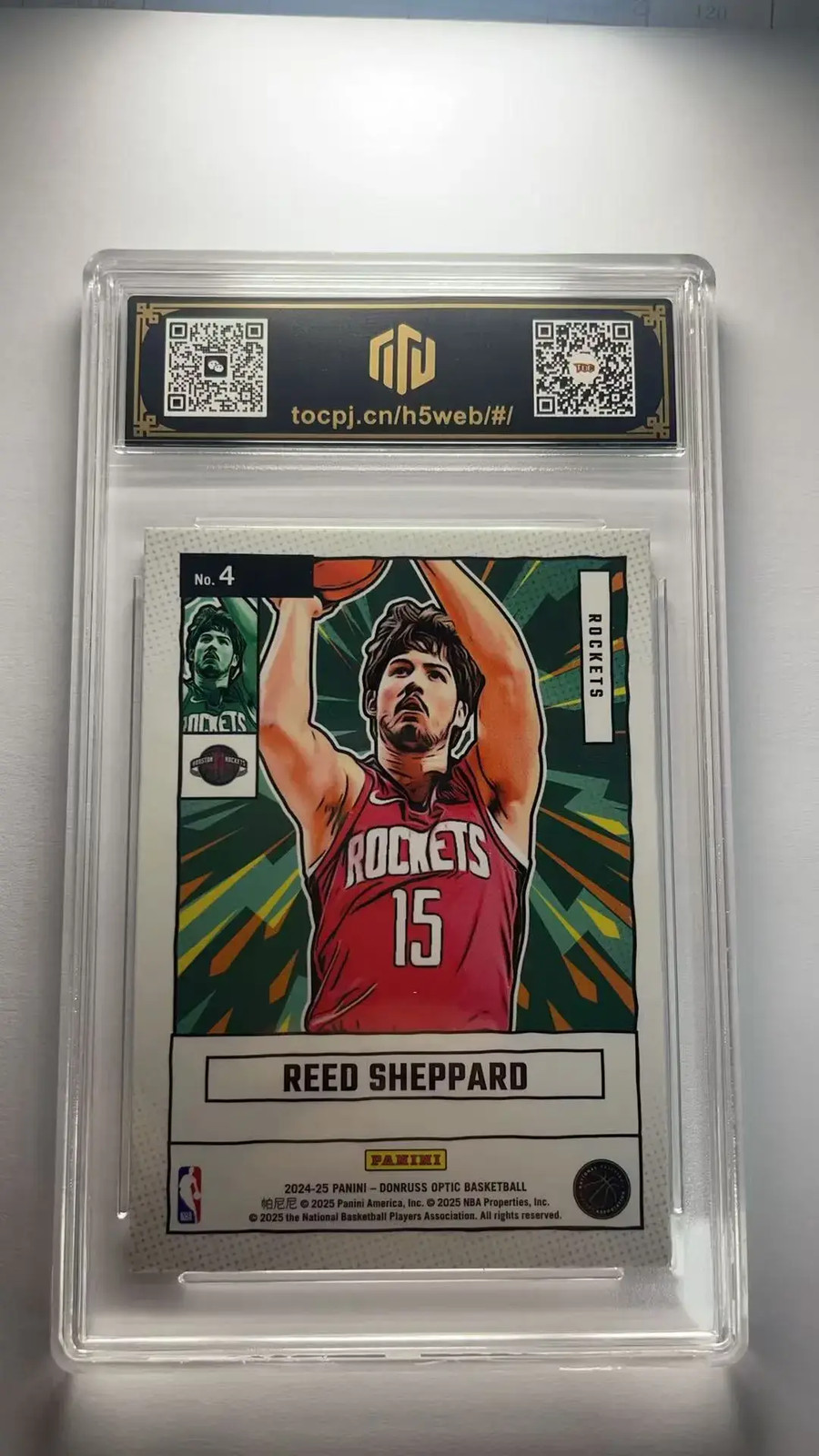 2024-25 Panini Donruss Optic Reed Sheppard Net Marvels #4 RC TOC 9.5 GL15