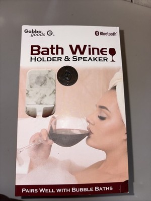 Bath Wine Holding And Speaker Gabba s Bluetooth Speaker Brand New In Box