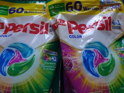 2 x 60 Wäschen Persil 4in1 Discs COLOR Tiefenrein Waschmittel Caps 20-95° - Bild 1 von 2