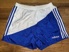 Adidas Nylon Shorts Vintage 80 S D6 MEDIUM Sprinter Shiny Satin Retro Glanz