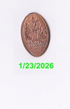 ELONGATED FLAT COPPER BUSCH GARDENS TAMPA FL Circulated!