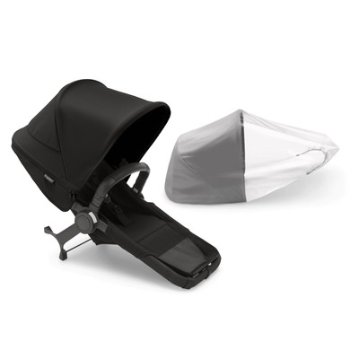  Bugaboo Donkey 5 DUO COMPLETE EXTENSION SET Midnight Black passend für 2 & 3 NEU  