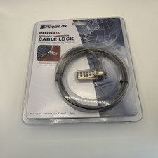 Laptop Notebook Cable Lock TARGUS DEFCON CL 6 1/2 Ft Galvanized Steel Cable
