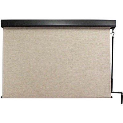 Keystone Pole Operated Sun Shade w/Valance Maui 72''W x 96''H