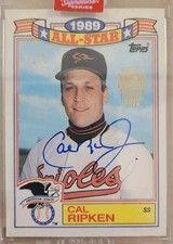 1/1 CAL RIPKEN JR. 2019 TOPPS ARCHIVES SIGNATURE SERIES 1990 #16 AUTO 1/1