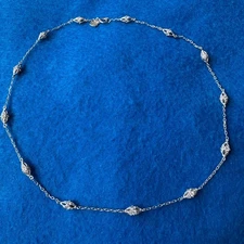 Tacori Diamonique CZ Epiphany Harlequin Station Necklace 16"