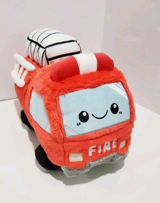 RARE! Squishable 12  GO FIRE TRUCK Plush Red White Stuffed 2021 Firetruck