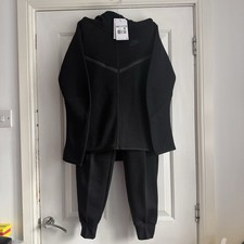 Image of Nike Women's Tech Fleece Tracksuit Black Size XS BNWT Bottoms and Hoodie Set