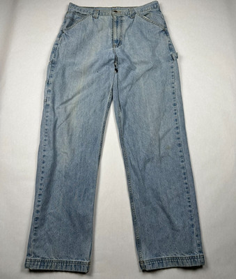 L.E.I. Men s Carpenter Jeans 34x34 Light Relaxed Fit Y2K Vintage (Fits 34X33)