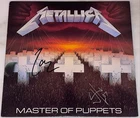 METALLICA Master Of Puppets SIGNED ORIGINAL AUTOGRAPHED VINYL LP JAMES HETFIELD
