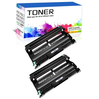 2PK DR350 Black High Yield Drum Unit Fit For Brother DCP-7010 DCP-7020 DCP-7025