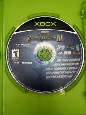 Baldurs Gate Dark Alliance II Xbox Disc Only
