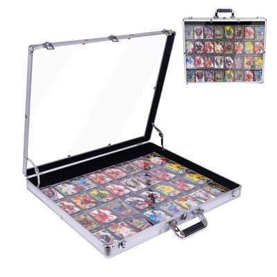 24x20 Aluminum Card Display Case with Lock,Portable Trade Show Display Case,for