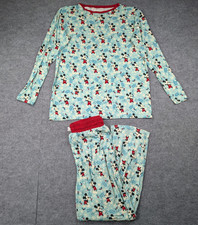 Little Sleepies Disney Pajama Set Womens Medium Bamboo Breathable Mickey Mouse