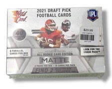 2021 Wild Card Draft Picks Football Blaster Box - 8 Parallels Per Box on Avg.