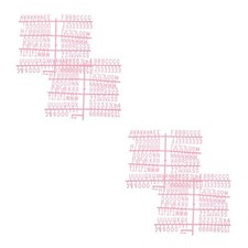  Set 4 Pezzi di Lettere da Scrittura in Feltro, Alfabeto Multifunzionale per