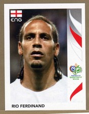 2006 Panini Germany World Cup Sticker England Rio Ferdinand No. 99