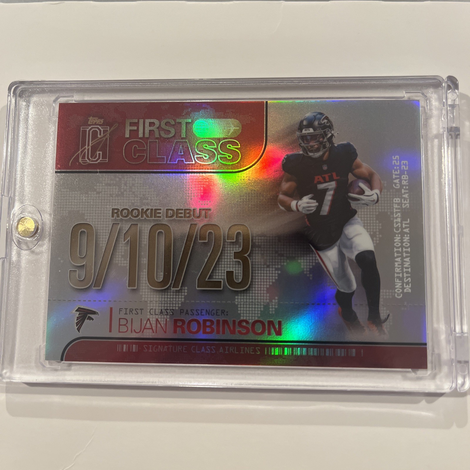 2025 Topps Signature Class FC-19 Bijan Robinson First Class! Case Hit SSP