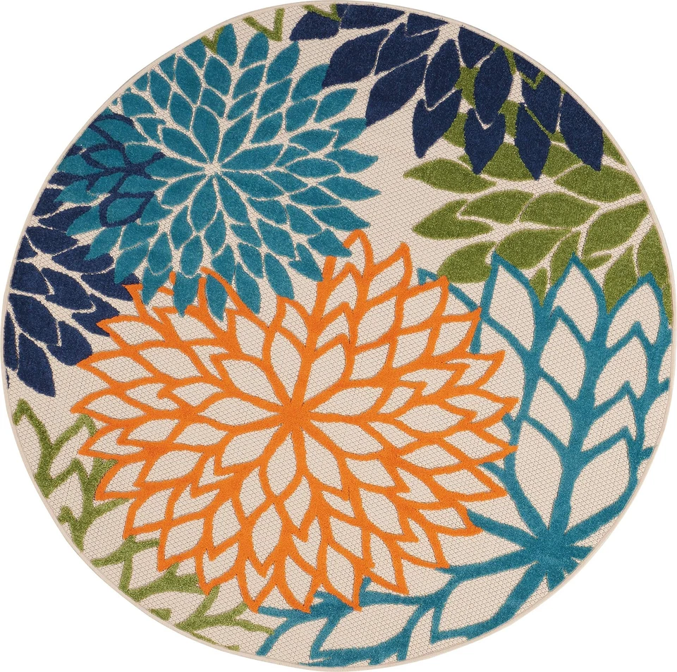 Tapete floral multicolorido 5X3 design tropical resistente a manchas poli... - Imagem 3 de 4