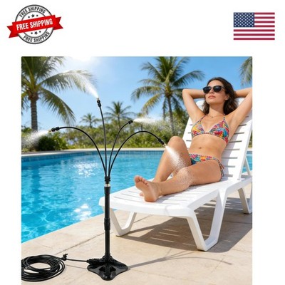 Standing Misters for Outside Patio, 2.92 FT Portable Stand Misting System for...