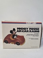 Vintage Mickey Mouse AM Car Radio Concept 2000 Walt Disney 181 Tested